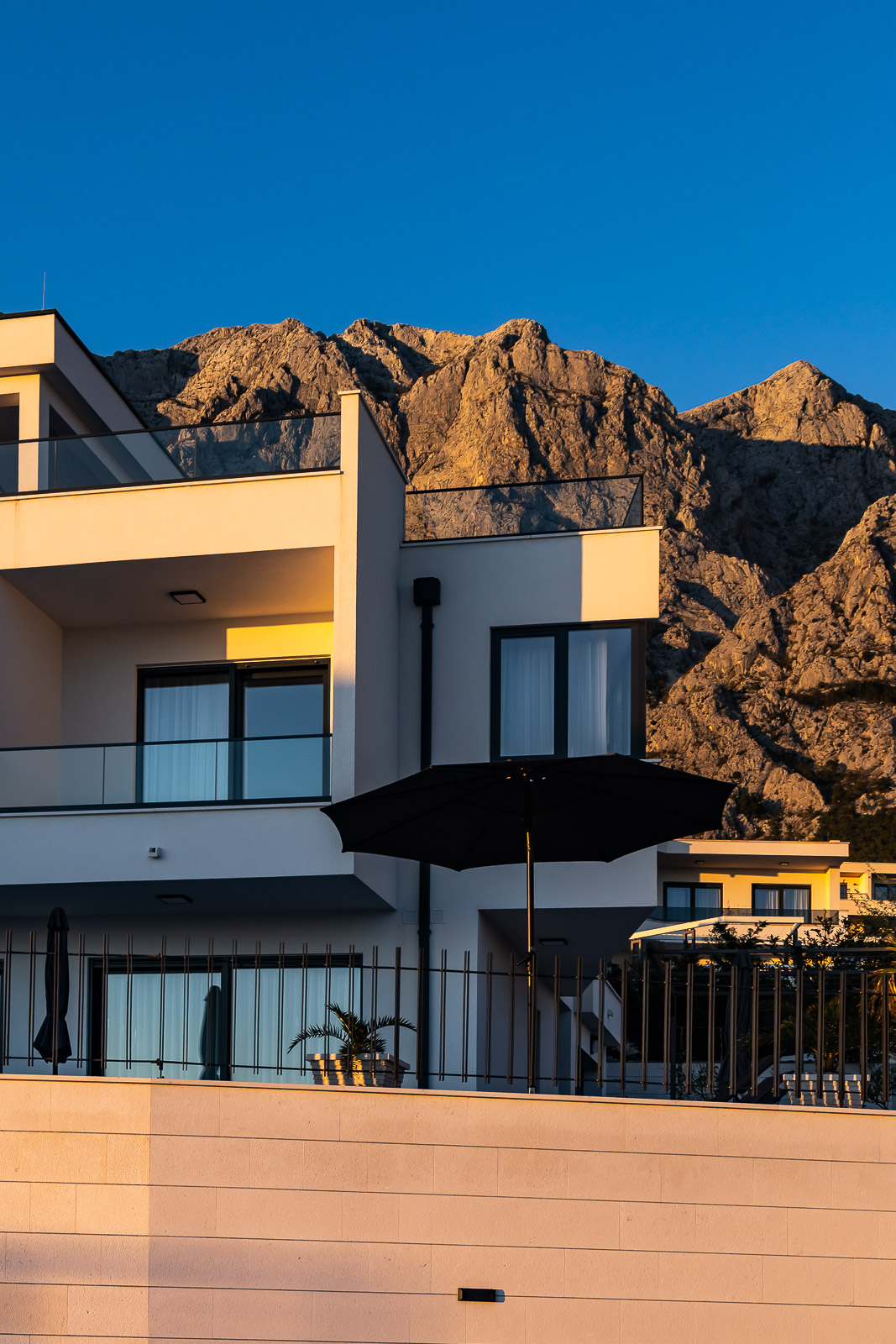 View at the Villa from the Street